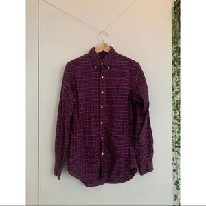 Ralph Lauren Checkered Red Button Down